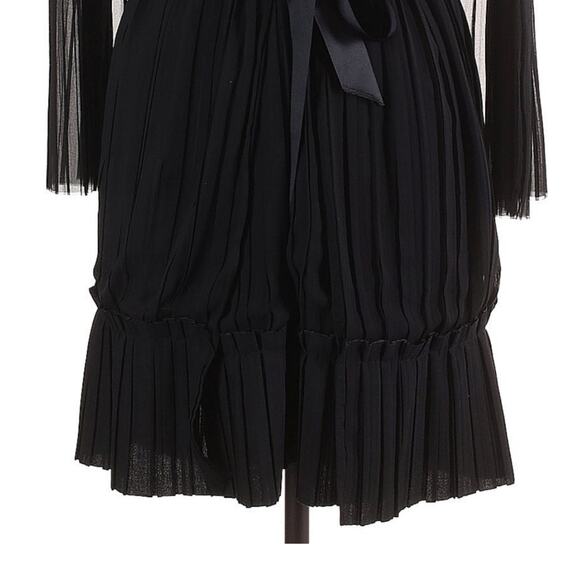 TRE by Natalie Ratabesi The Lido pleated sleeveless black mini party dress Sz 6 - Picture 4 of 9